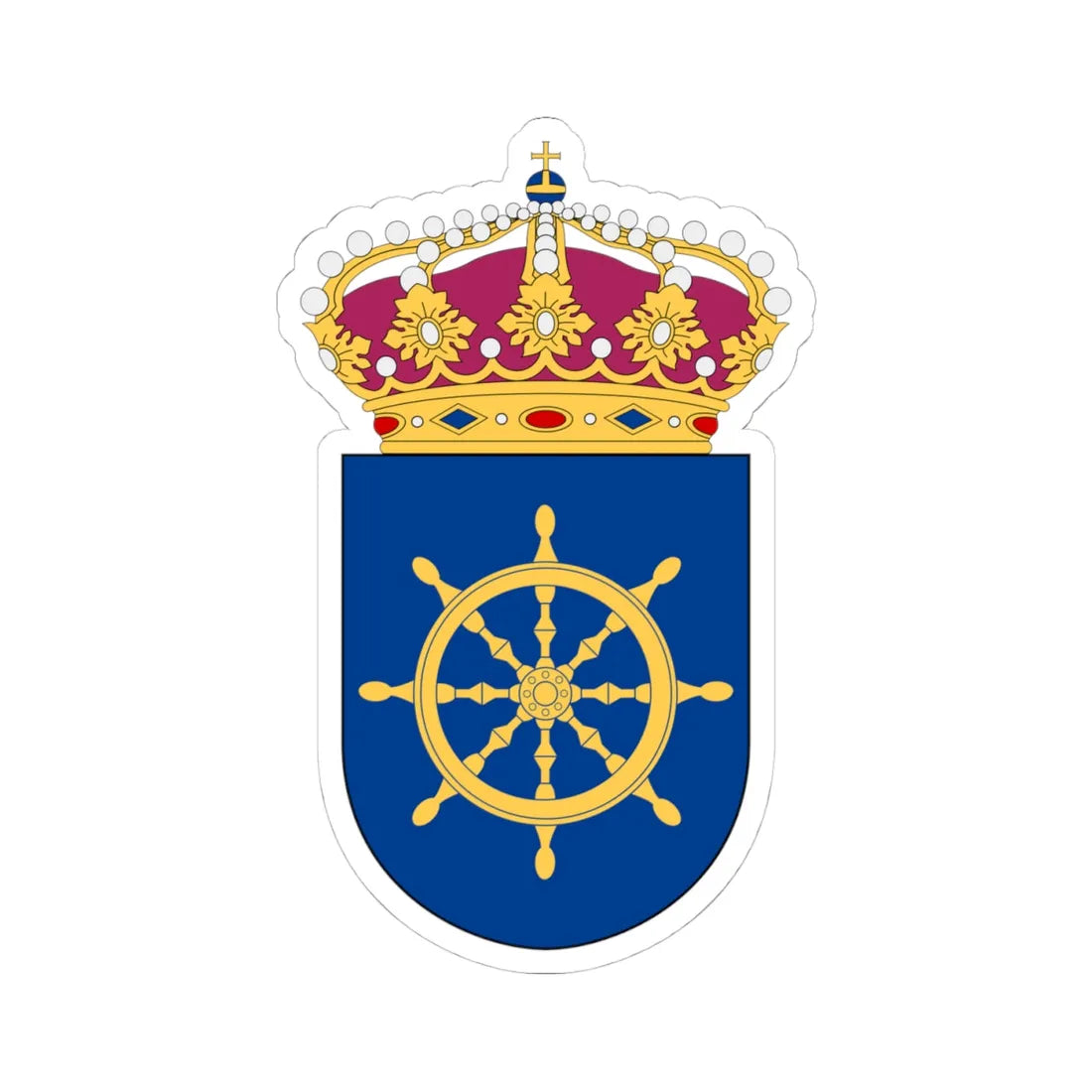HMS Styrsö vapen (Sweden) (Coat of Arms) STICKER Vinyl Kiss-Cut Decal - The Sticker Space