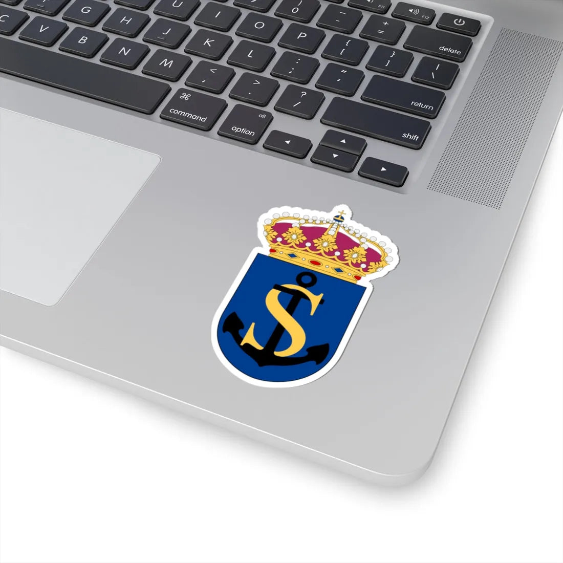 HMS Sundsvall vapen annan (Sweden) (Coat of Arms) STICKER Vinyl Kiss-Cut Decal - The Sticker Space