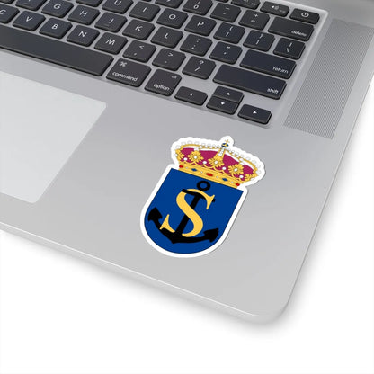 HMS Sundsvall vapen annan (Sweden) (Coat of Arms) STICKER Vinyl Kiss-Cut Decal - The Sticker Space