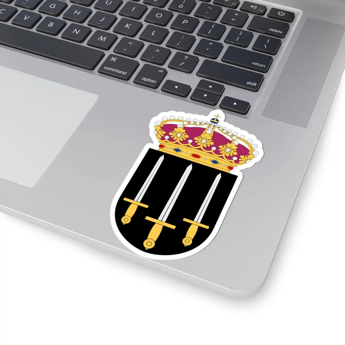 HMS Tirfing vapen (Sweden) (Coat of Arms) STICKER Vinyl Kiss-Cut Decal - The Sticker Space