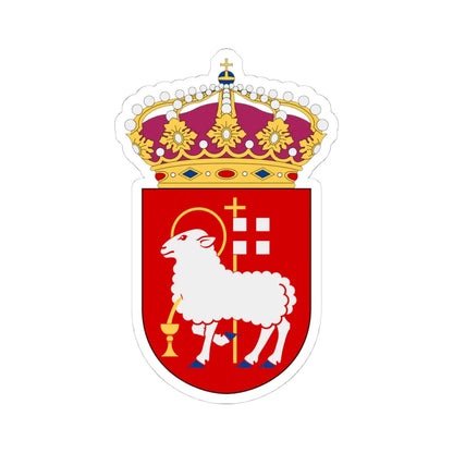 HMS Visby vapen jagare (Sweden) (Coat of Arms) STICKER Vinyl Kiss-Cut Decal 4 Inch White - The Sticker Space