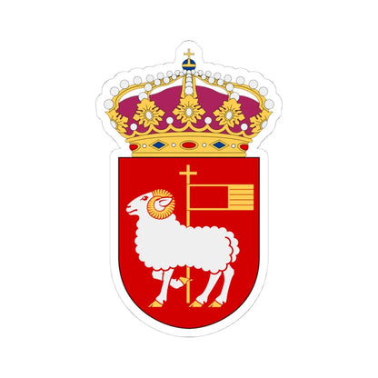 HMS Visby vapen korvett (Sweden) (Coat of Arms) STICKER Vinyl Kiss-Cut Decal 4 Inch White - The Sticker Space