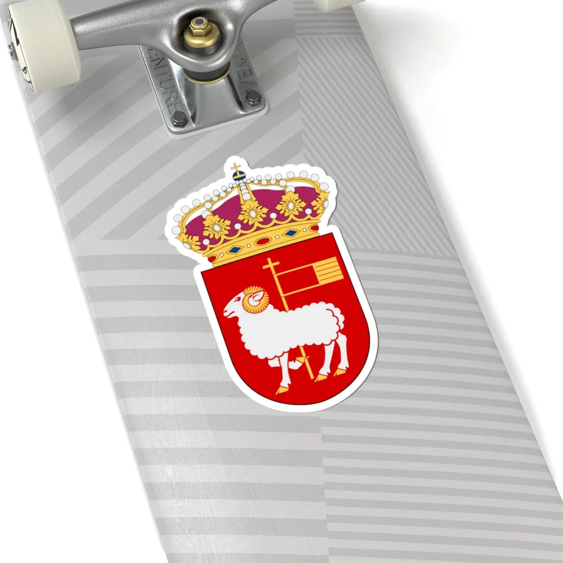 HMS Visby vapen korvett (Sweden) (Coat of Arms) STICKER Vinyl Kiss-Cut Decal - The Sticker Space