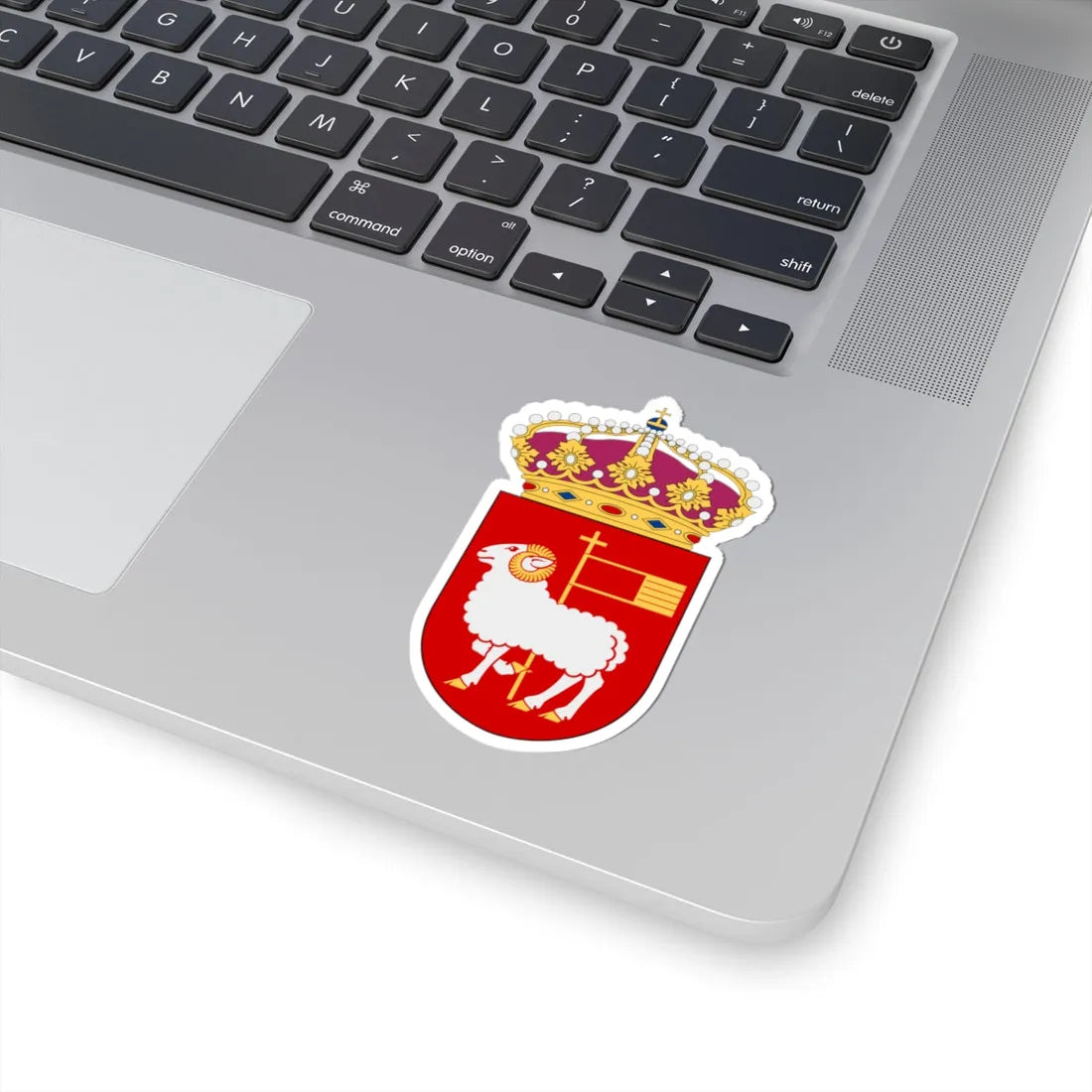 HMS Visby vapen korvett (Sweden) (Coat of Arms) STICKER Vinyl Kiss-Cut Decal - The Sticker Space