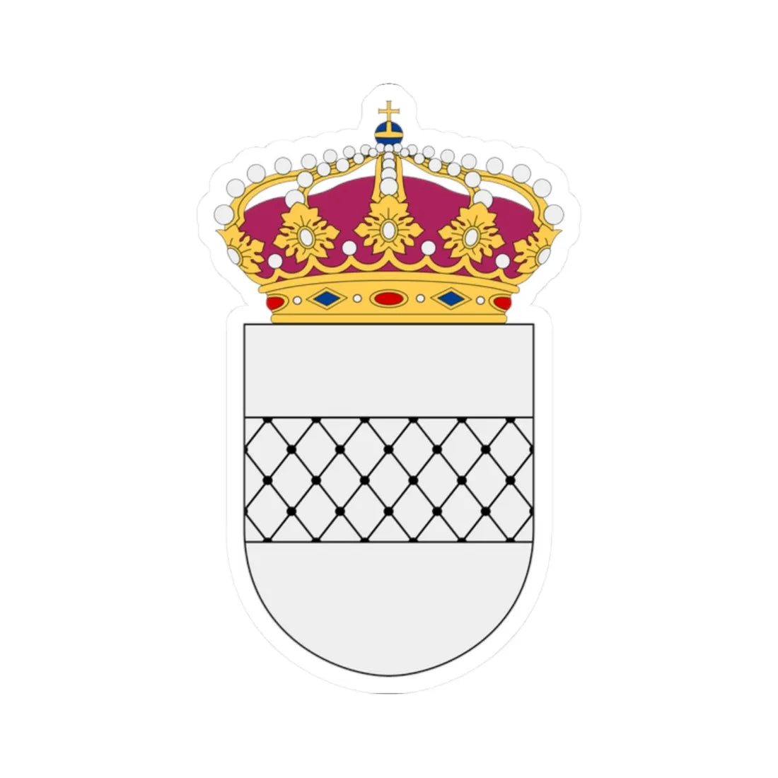 HMS Vållö vapen (Sweden) (Coat of Arms) STICKER Vinyl Kiss-Cut Decal 2 Inch White - The Sticker Space