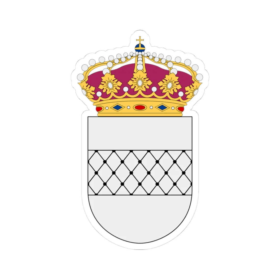 HMS Vållö vapen (Sweden) (Coat of Arms) STICKER Vinyl Kiss-Cut Decal 3 Inch White - The Sticker Space