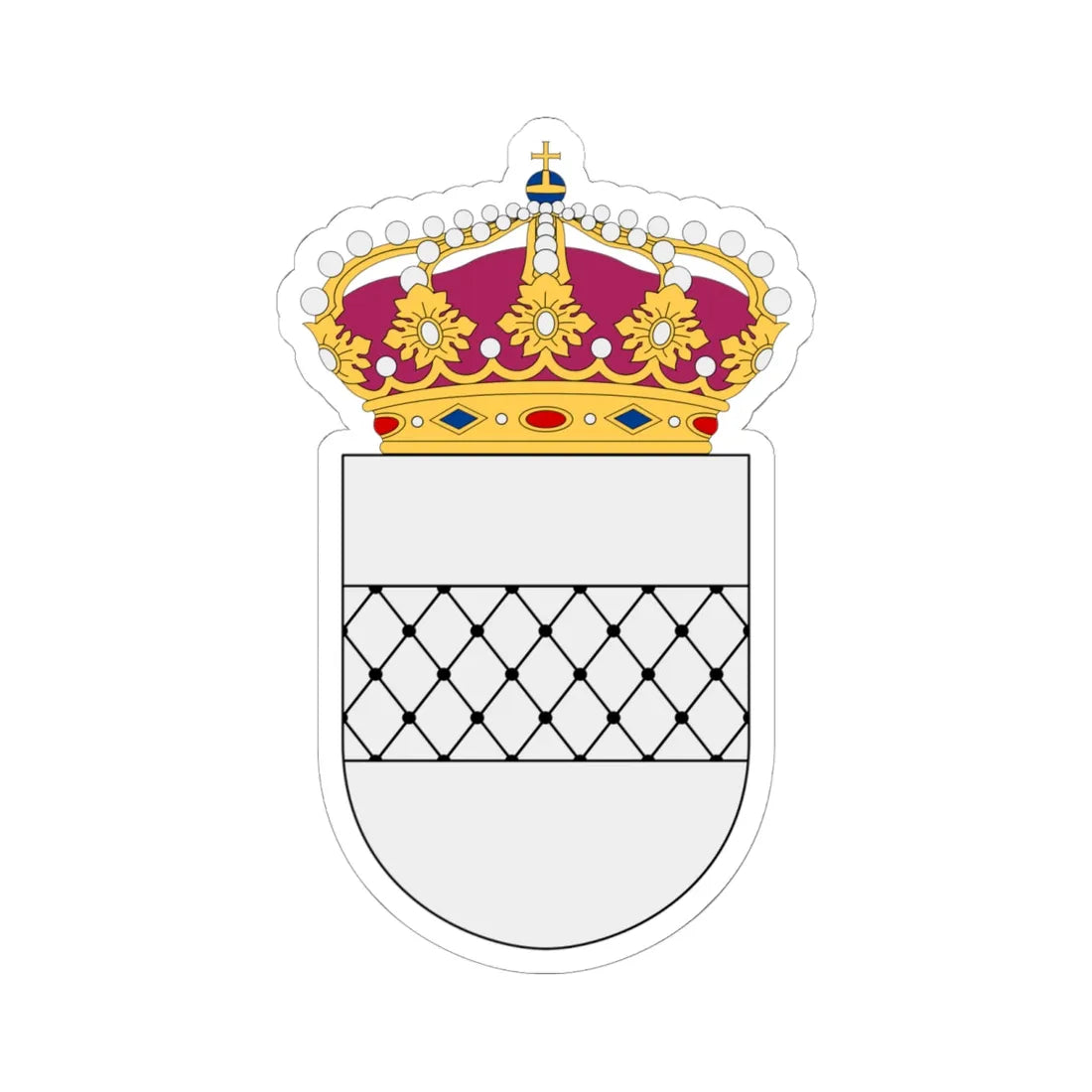 HMS Vållö vapen (Sweden) (Coat of Arms) STICKER Vinyl Kiss-Cut Decal 6 Inch White - The Sticker Space