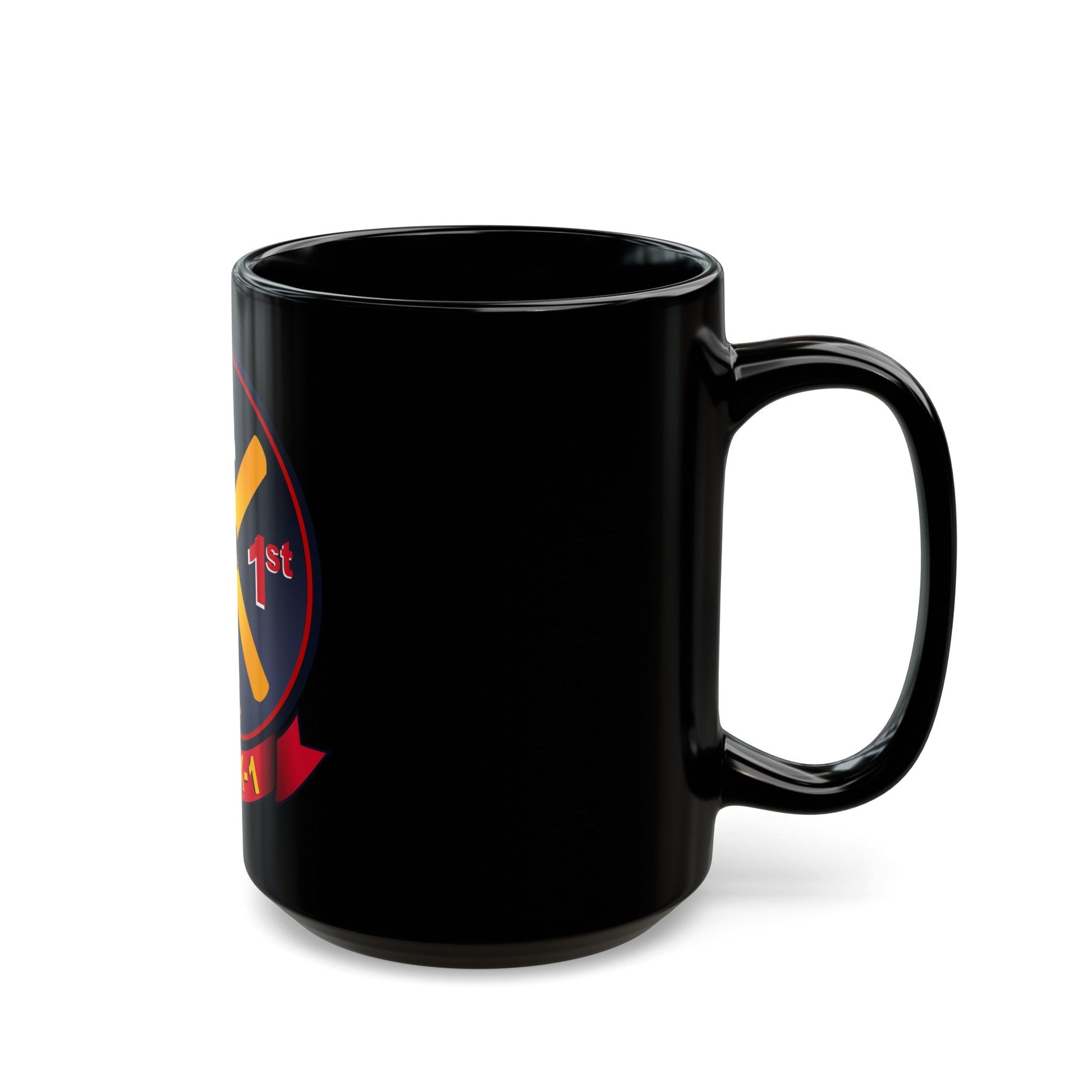 HMX 1 (USMC) Black Coffee Mug-The Sticker Space