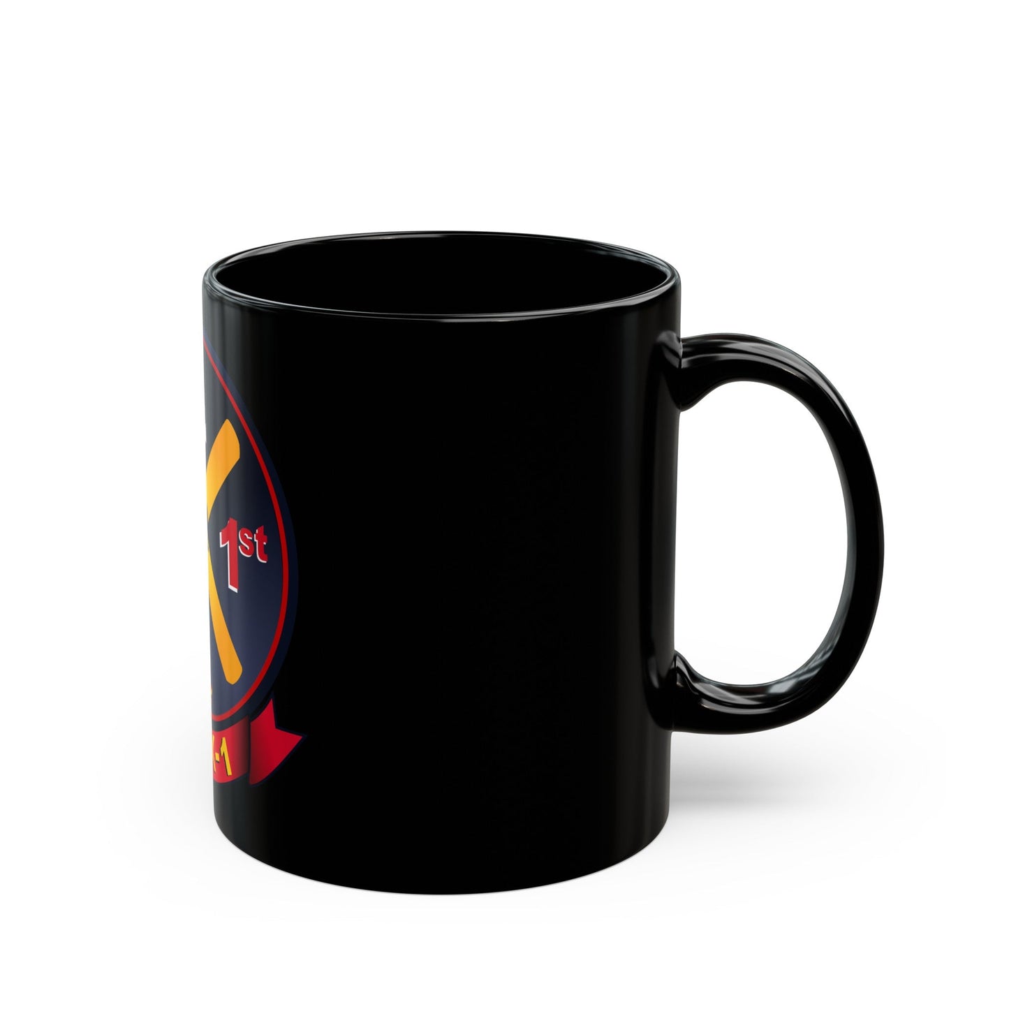 HMX 1 (USMC) Black Coffee Mug-The Sticker Space