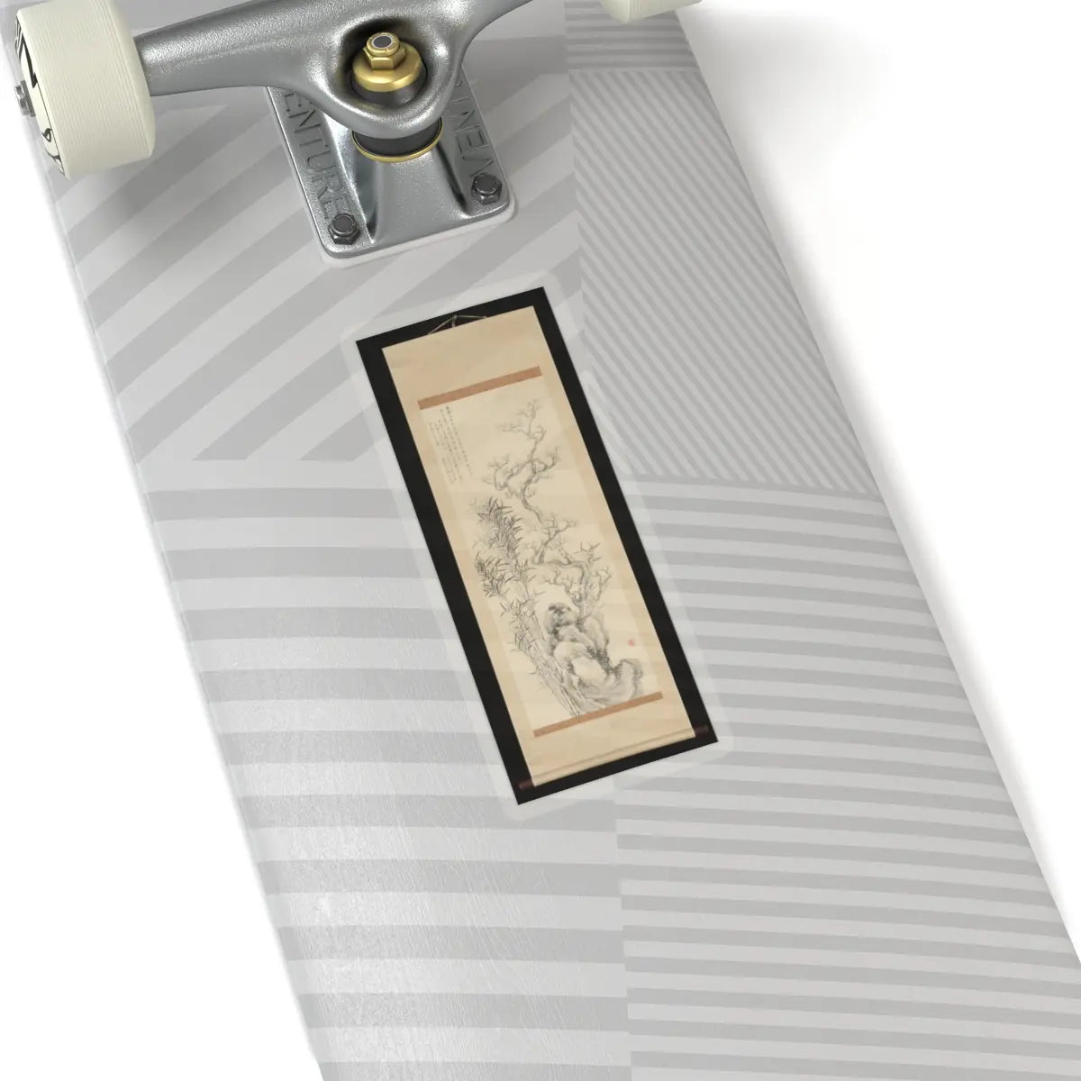 Hoashi Kyōu 帆足杏雨 - Ink Plum and Bamboo - 1856 (Ansei 3) v2 - STICKER Vinyl Kiss-Cut Decal