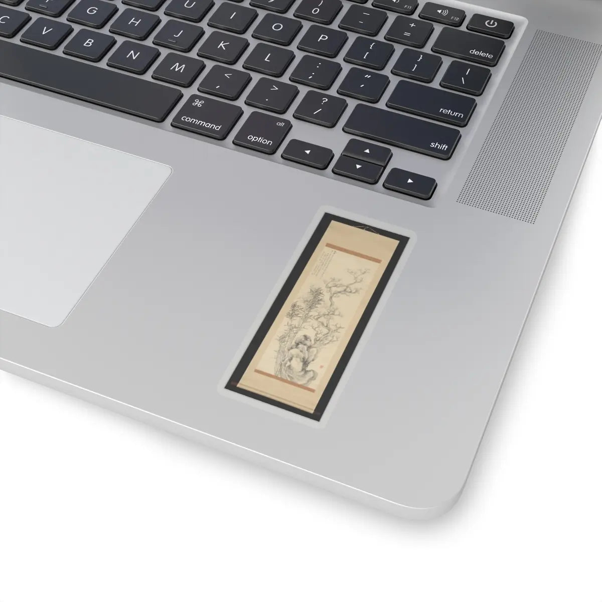 Hoashi Kyōu 帆足杏雨 - Ink Plum and Bamboo - 1856 (Ansei 3) v2 - STICKER Vinyl Kiss-Cut Decal