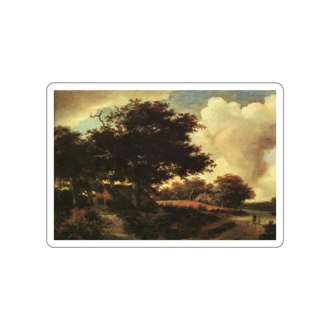 HOBBEMA, Meyndert - Landscape (Artwork) STICKER Vinyl Die-Cut Decal White Die-Cut 3 Inch - The Sticker Space