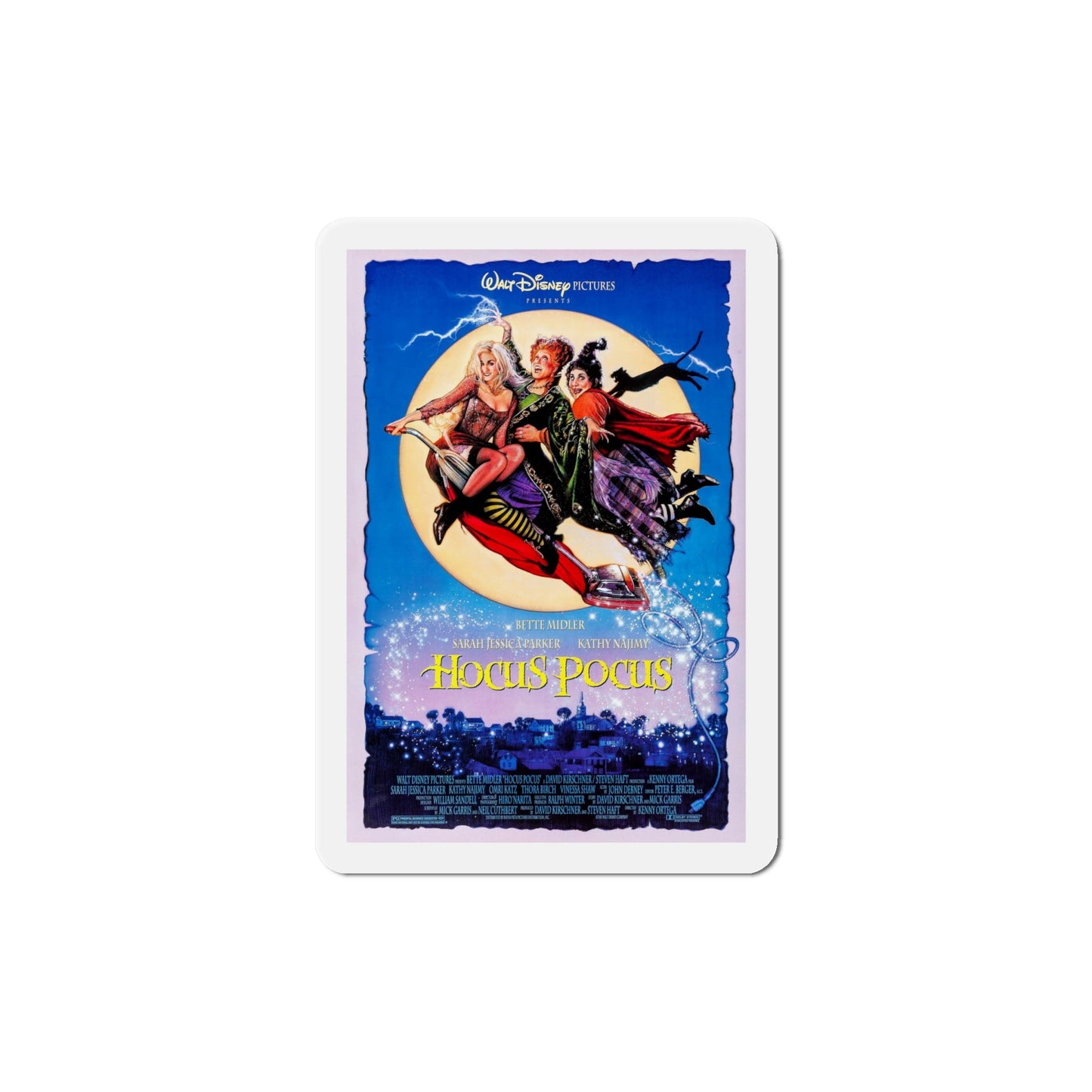 Hocus Pocus 1993 Movie Poster Die-Cut Magnet-6 × 6"-The Sticker Space