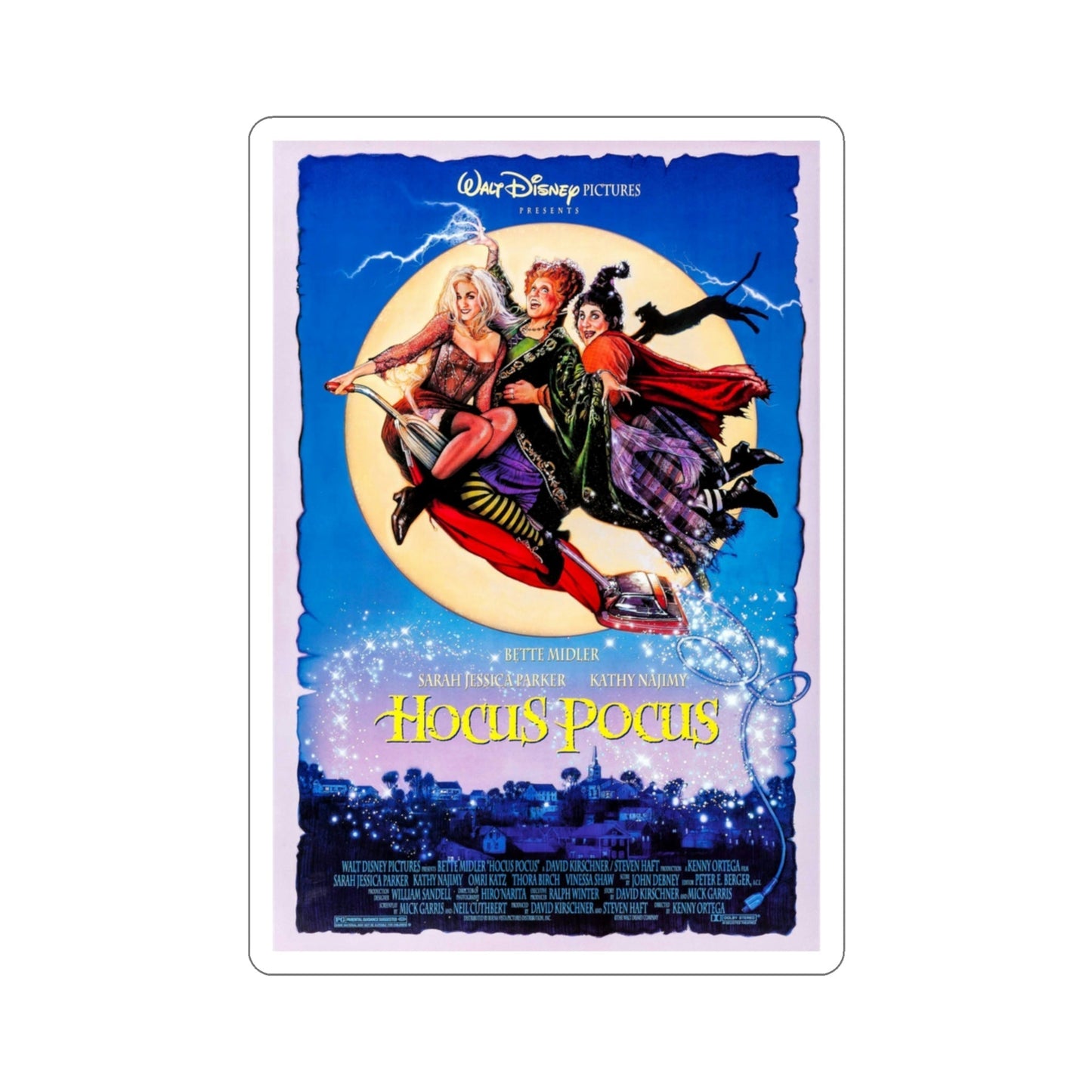 Hocus Pocus 1993 Movie Poster STICKER Vinyl Die-Cut Decal-3 Inch-The Sticker Space