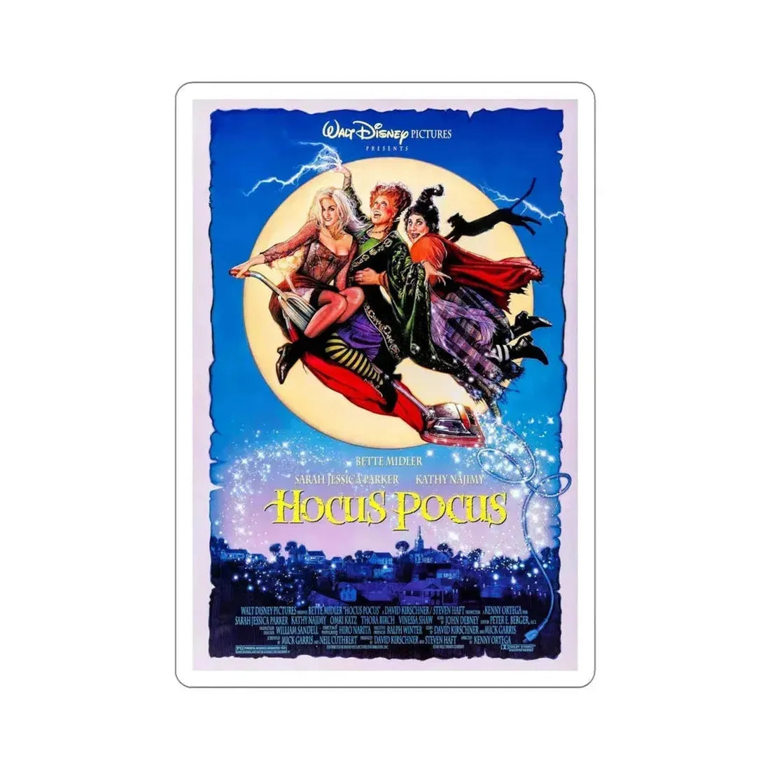 Hocus Pocus 1993 Movie Poster STICKER Vinyl Die-Cut Decal 6 Inch - The Sticker Space