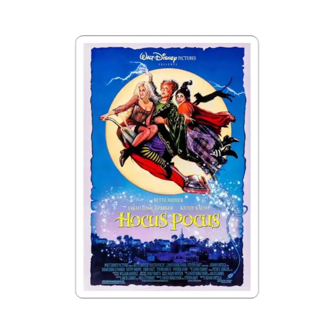 Hocus Pocus 1993 Movie Poster STICKER Vinyl Die-Cut Decal - The Sticker Space