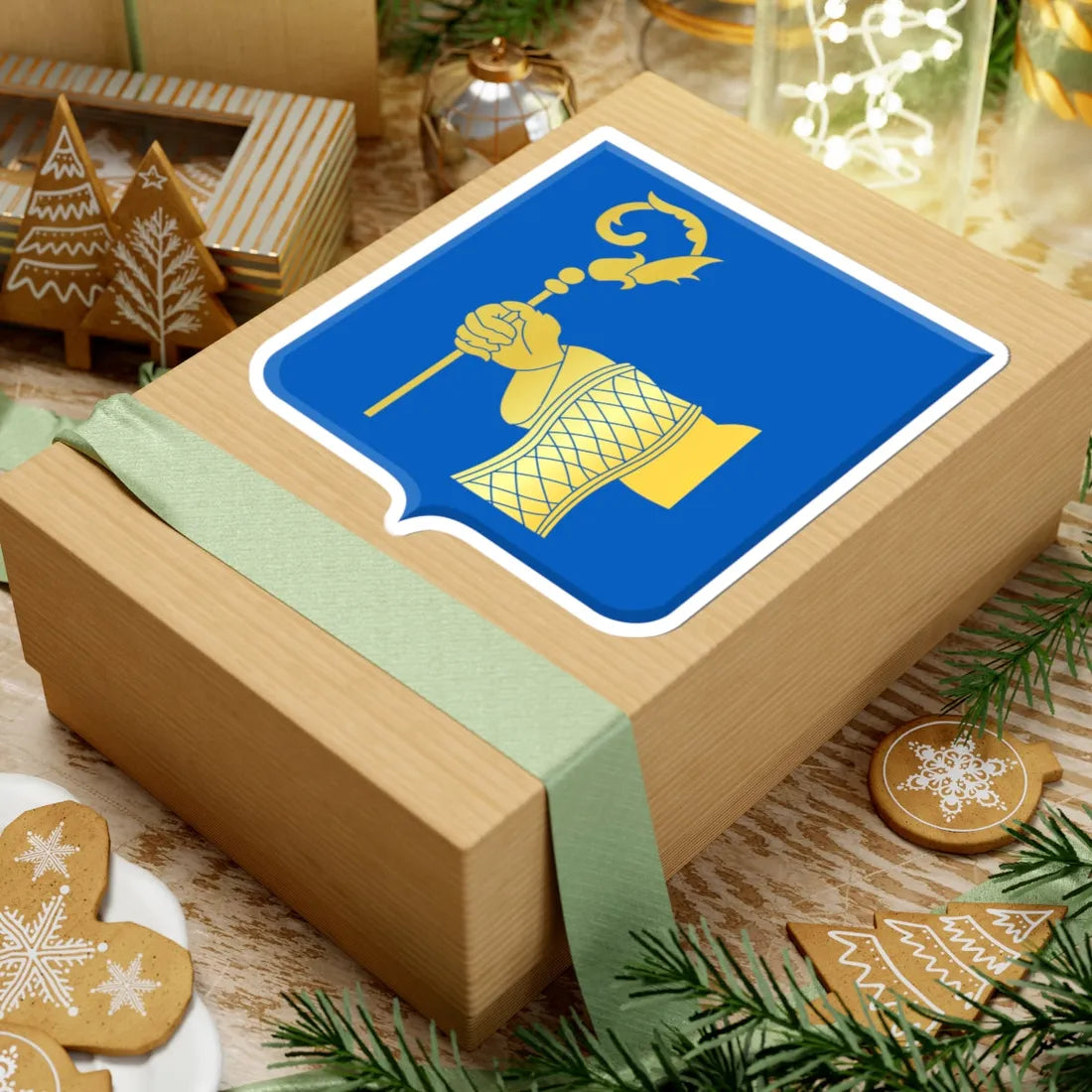 Hoegaarden wapen (Belgium) (Coat of Arms) STICKER Vinyl Kiss-Cut Decal - The Sticker Space