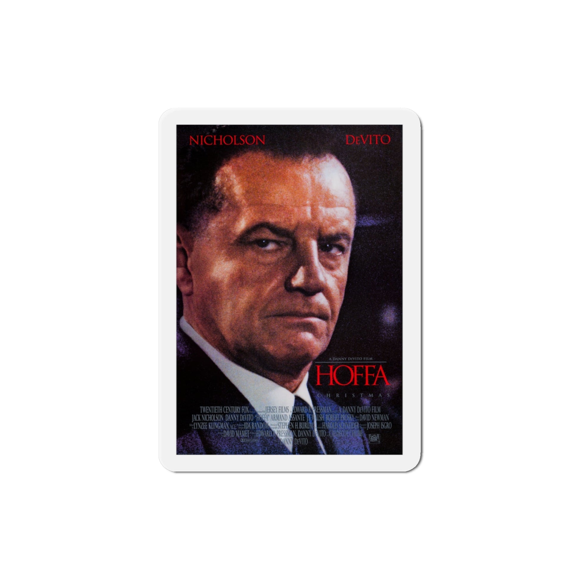 Hoffa 1992 Movie Poster Die-Cut Magnet-3" x 3"-The Sticker Space