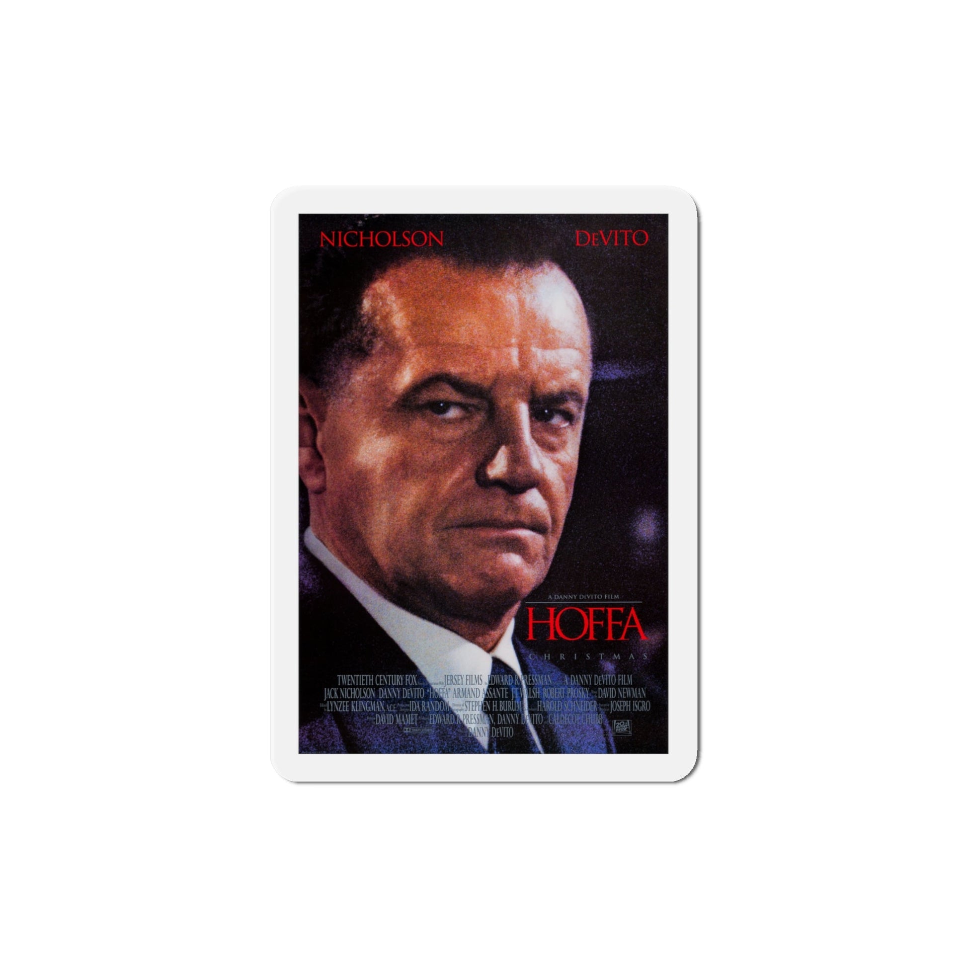 Hoffa 1992 Movie Poster Die-Cut Magnet-4" x 4"-The Sticker Space