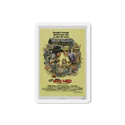 Hog Wild 1980 Movie Poster Refrigerator Magnet - The Sticker Space