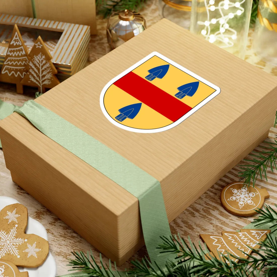 Hogstad församling vapen (Sweden) (Coat of Arms) STICKER Vinyl Kiss-Cut Decal - The Sticker Space