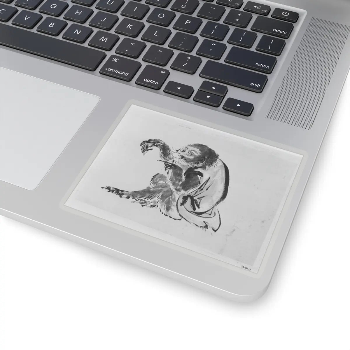 Hokusai School - Monkey and Bee - 19th century - STICKER Vinyl Kiss-Cut Decal