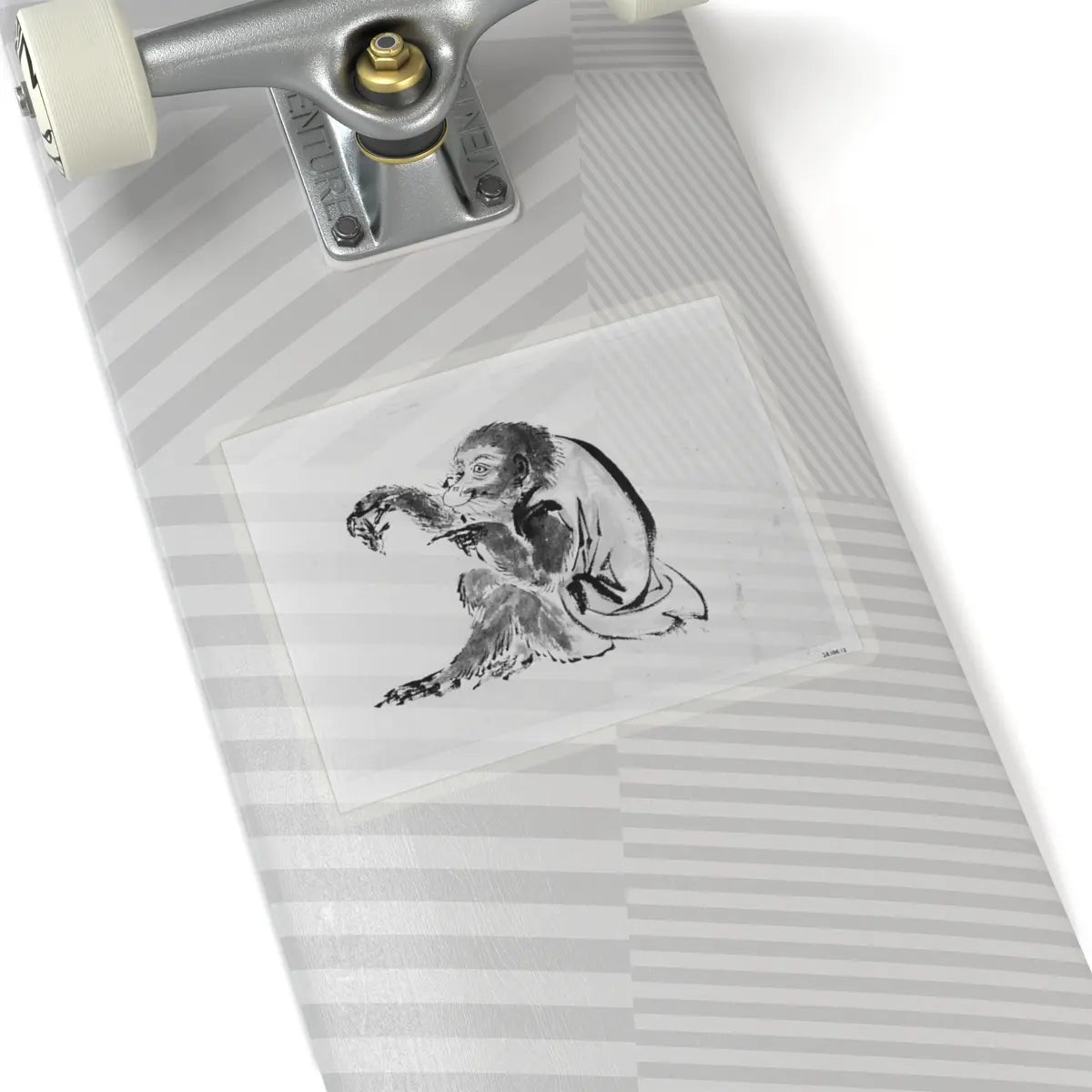 Hokusai School - Monkey and Bee - 19th century - STICKER Vinyl Kiss-Cut Decal
