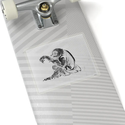 Hokusai School - Monkey and Bee - 19th century - STICKER Vinyl Kiss-Cut Decal