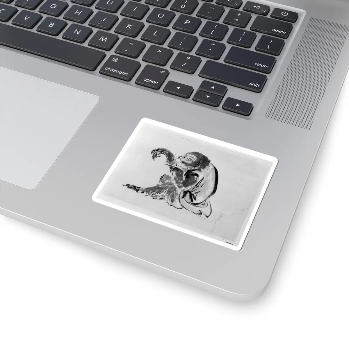 Hokusai School - Monkey and Bee - 19th century - STICKER Vinyl Kiss-Cut Decal