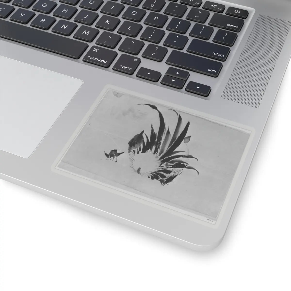 Hokusai School - Rooster and Chick - 19th century - STICKER Vinyl Kiss-Cut Decal