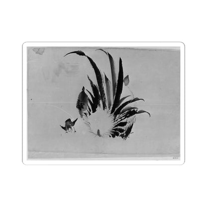 Hokusai School - Rooster and Chick - 19th century - STICKER Vinyl Kiss-Cut Decal