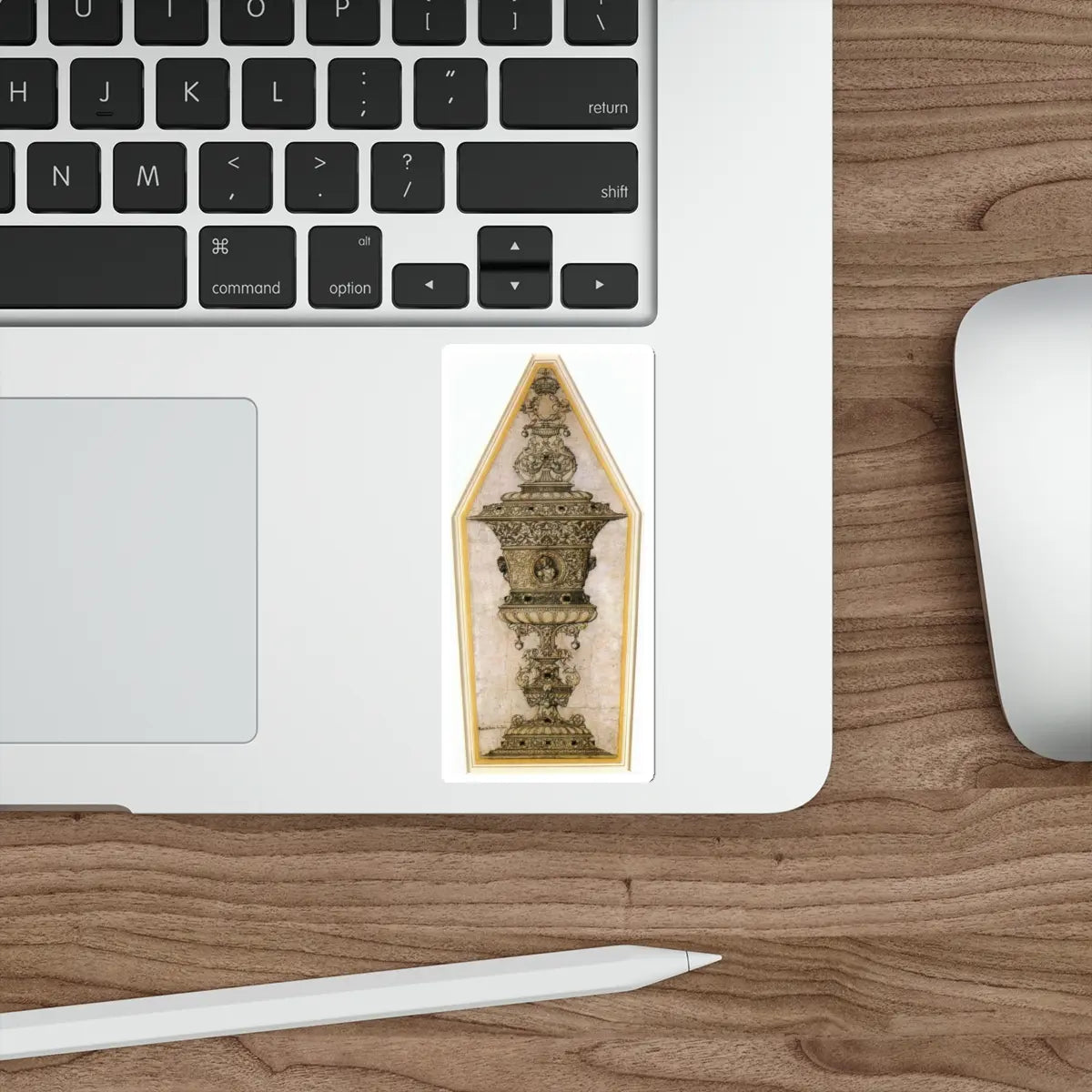 SKU:21343852400667714900 Sticker types:White Shape:Die-Cut Sizes:4" × 4"
