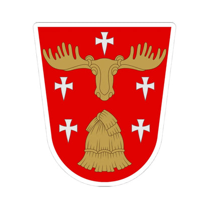 Hollola.vaakuna (Finland) (Coat of Arms) STICKER Vinyl Kiss-Cut Decal 4 Inch White - The Sticker Space