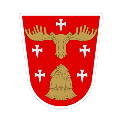 Hollola.vaakuna (Finland) (Coat of Arms) STICKER Vinyl Kiss-Cut Decal 6 Inch White - The Sticker Space