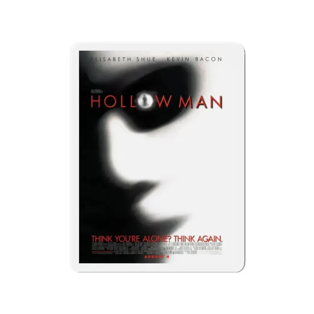 HOLLOW MAN 2000 Movie Poster - Refrigerator Magnet - The Sticker Space