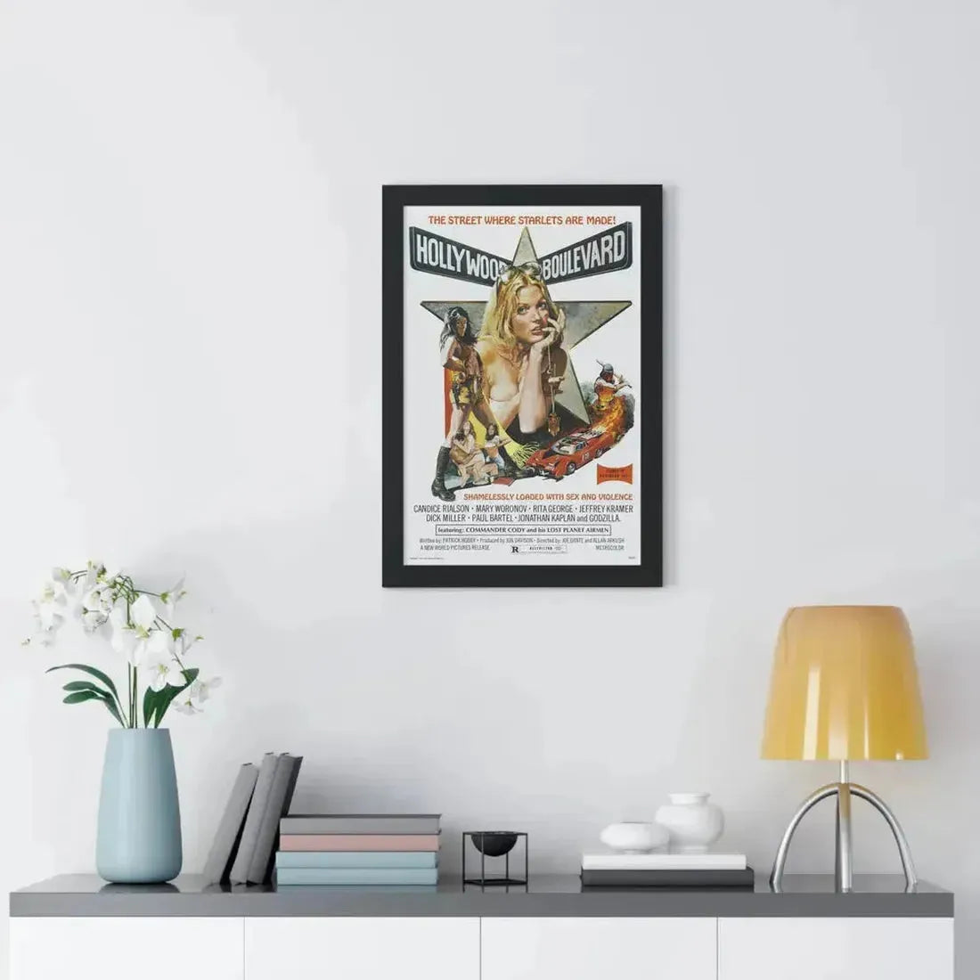 HOLLYWOOD BOULEVARD 1976 - Framed Movie Poster - The Sticker Space