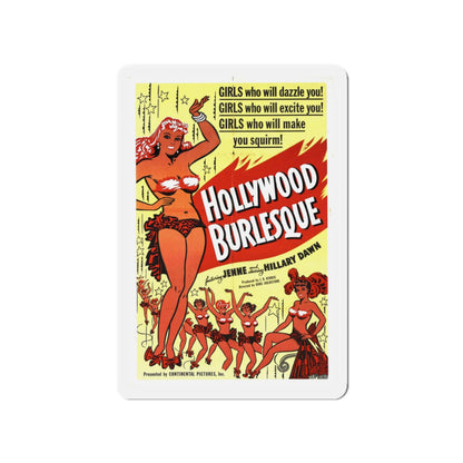 HOLLYWOOD BURLESQUE 1949 Movie Poster - Die-Cut Magnet-4" x 4"-The Sticker Space