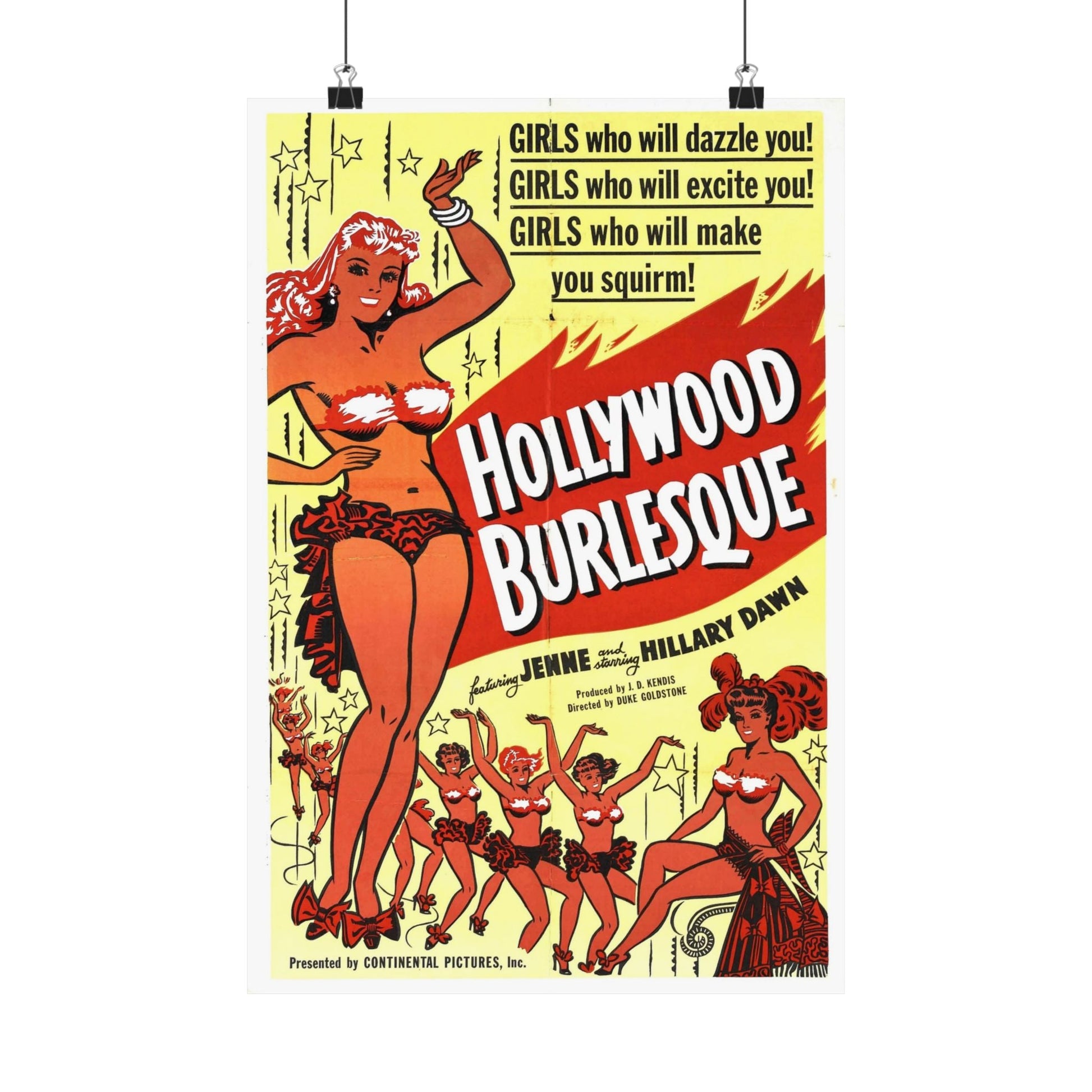 HOLLYWOOD BURLESQUE 1949 - Paper Movie Poster-12″ x 18″-The Sticker Space