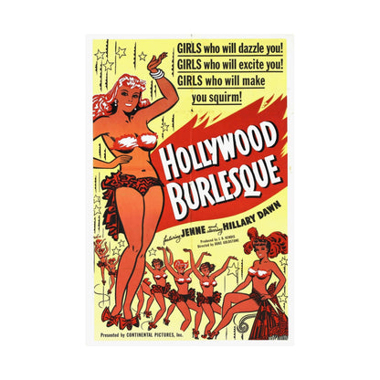 HOLLYWOOD BURLESQUE 1949 - Paper Movie Poster-The Sticker Space