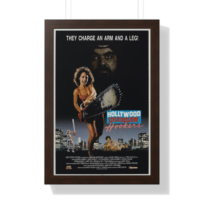 HOLLYWOOD CHAINSAW HOOKERS 1988 - Framed Movie Poster-16″ x 24″-The Sticker Space