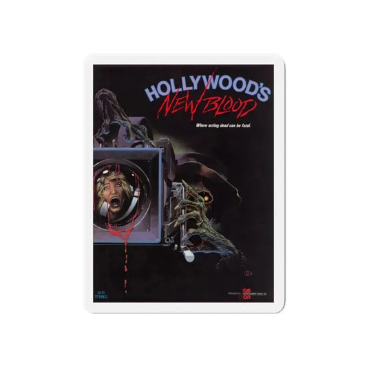 HOLLYWOOD'S NEW BLOOD 1988 Movie Poster - Refrigerator Magnet 6 Inch - The Sticker Space