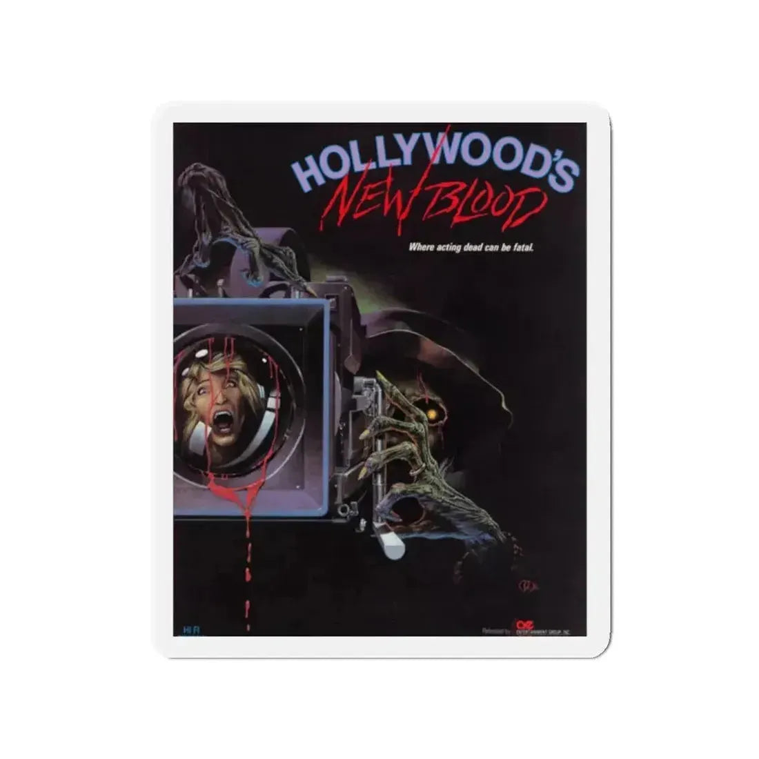 HOLLYWOOD'S NEW BLOOD 1988 Movie Poster - Refrigerator Magnet - The Sticker Space
