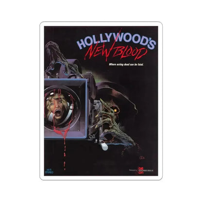 HOLLYWOOD'S NEW BLOOD 1988 Movie Poster - STICKER Vinyl Kiss-Cut Decal 6 Inch White - The Sticker Space