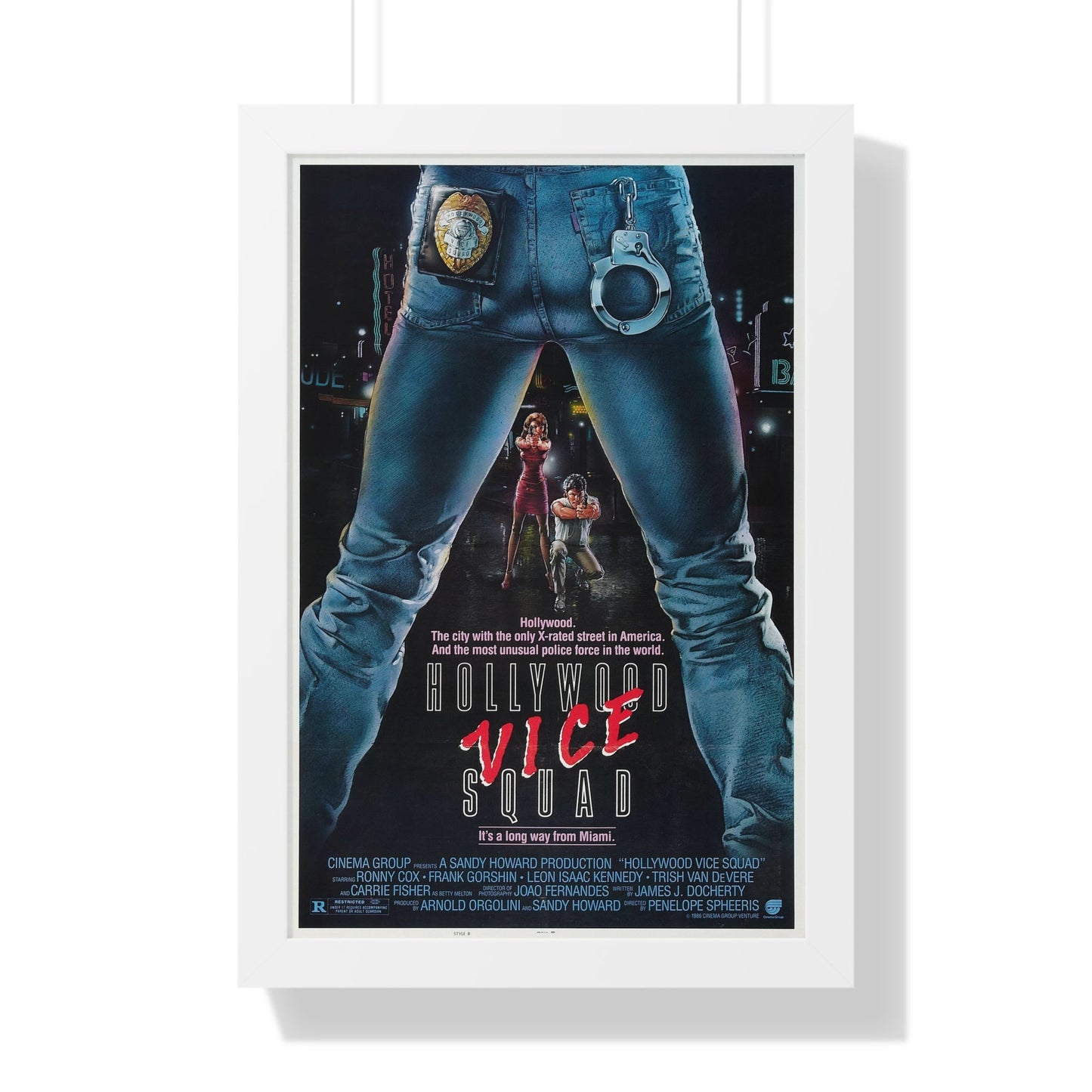 HOLLYWOOD VICE SQUAD 1986 - Framed Movie Poster-16″ x 24″-The Sticker Space