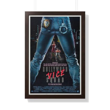 HOLLYWOOD VICE SQUAD 1986 - Framed Movie Poster-20" x 30"-The Sticker Space