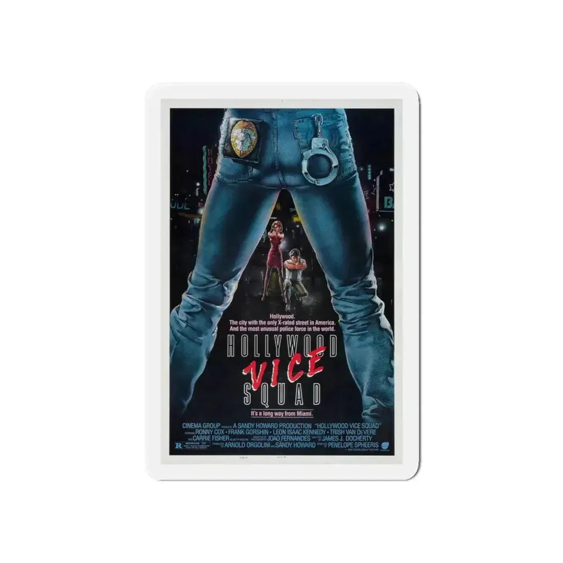HOLLYWOOD VICE SQUAD 1986 Movie Poster - Refrigerator Magnet 6 Inch - The Sticker Space