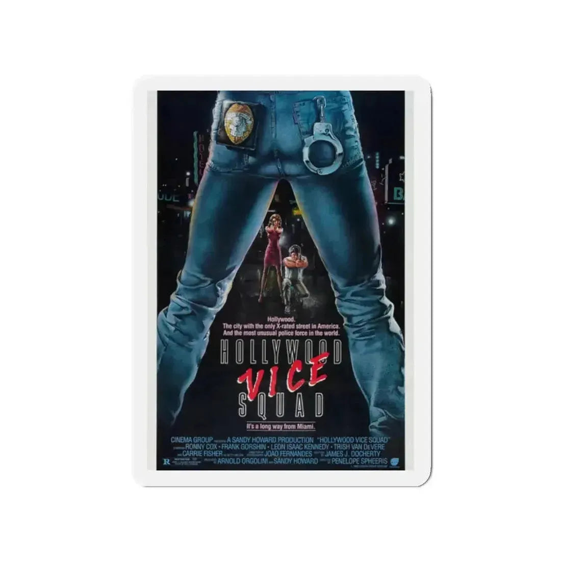 HOLLYWOOD VICE SQUAD 1986 Movie Poster - Refrigerator Magnet - The Sticker Space