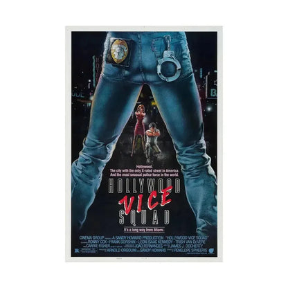 HOLLYWOOD VICE SQUAD 1986 - Paper Movie Poster - The Sticker Space