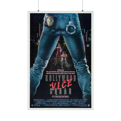 HOLLYWOOD VICE SQUAD 1986 - Paper Movie Poster - The Sticker Space