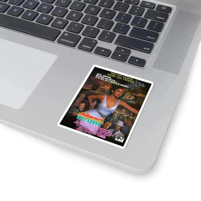 HOLLYWOOD VICE SQUAD (2) 1986 Movie Poster - STICKER Vinyl Kiss-Cut Decal - The Sticker Space